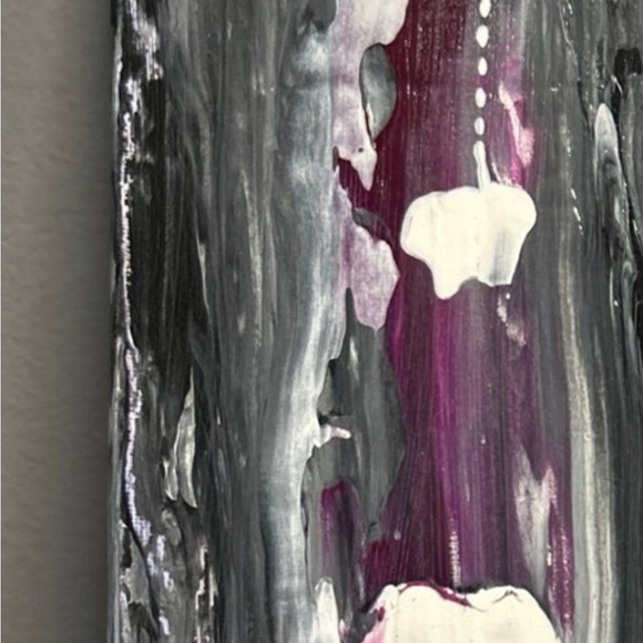 Hand Painted Original Painting Acrylic Canvas 10 X 10 Titled Leather  & Lace‎ - Picture 13 of 14